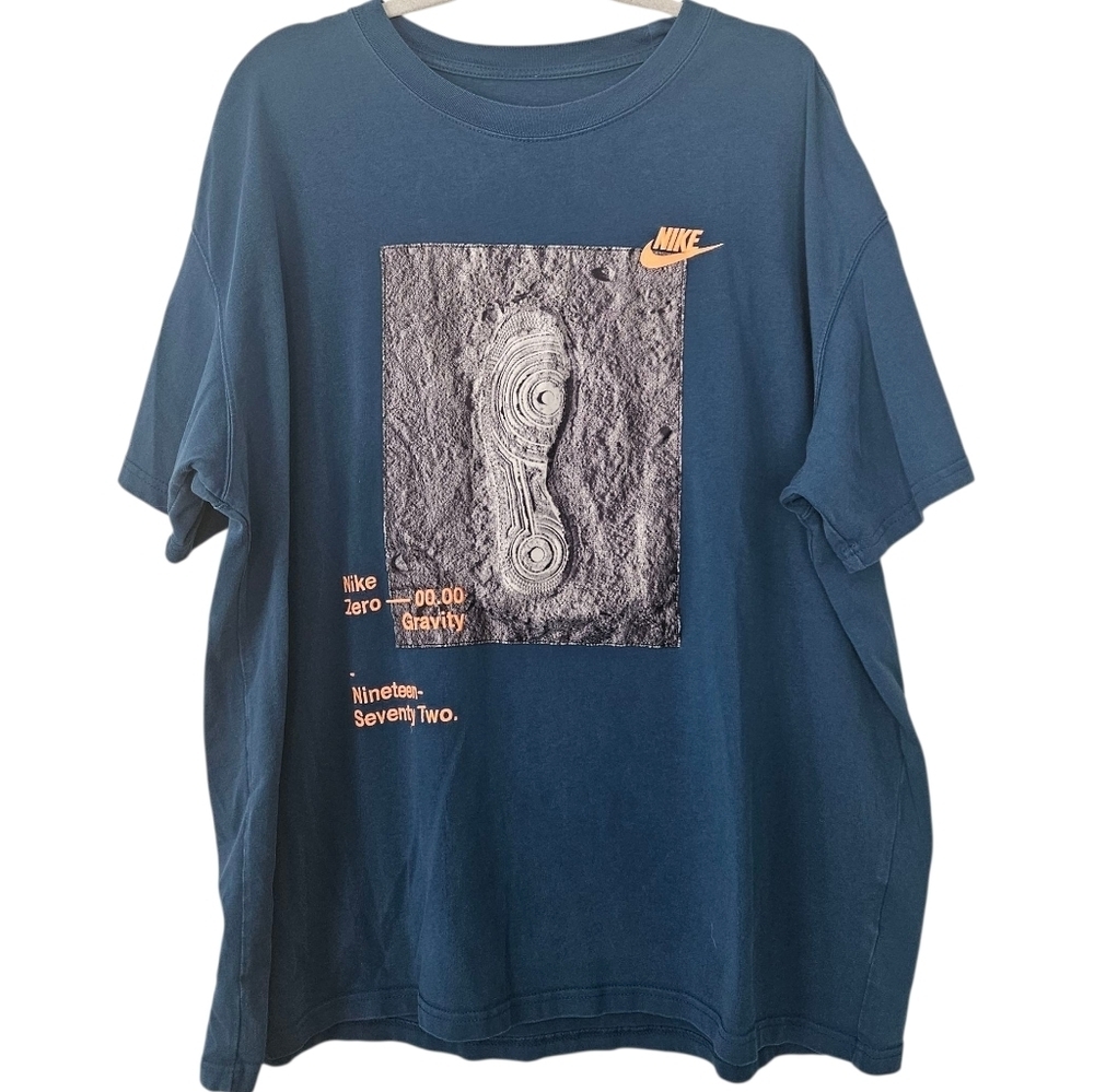 Nike Lunar Moonlanding Footprint Men's Short Sleeve Tee Size XXL